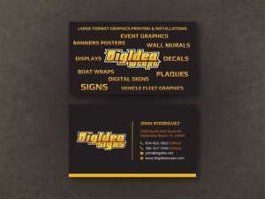Business Card Design by Moumita_ for Bigidea Wraps Inc | Design: #23412522