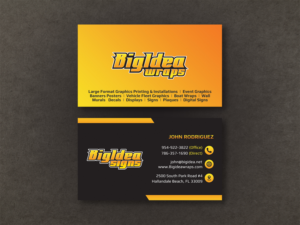 Business card for our large format printing and installation business | Design de Carte de Visite par Moumita_