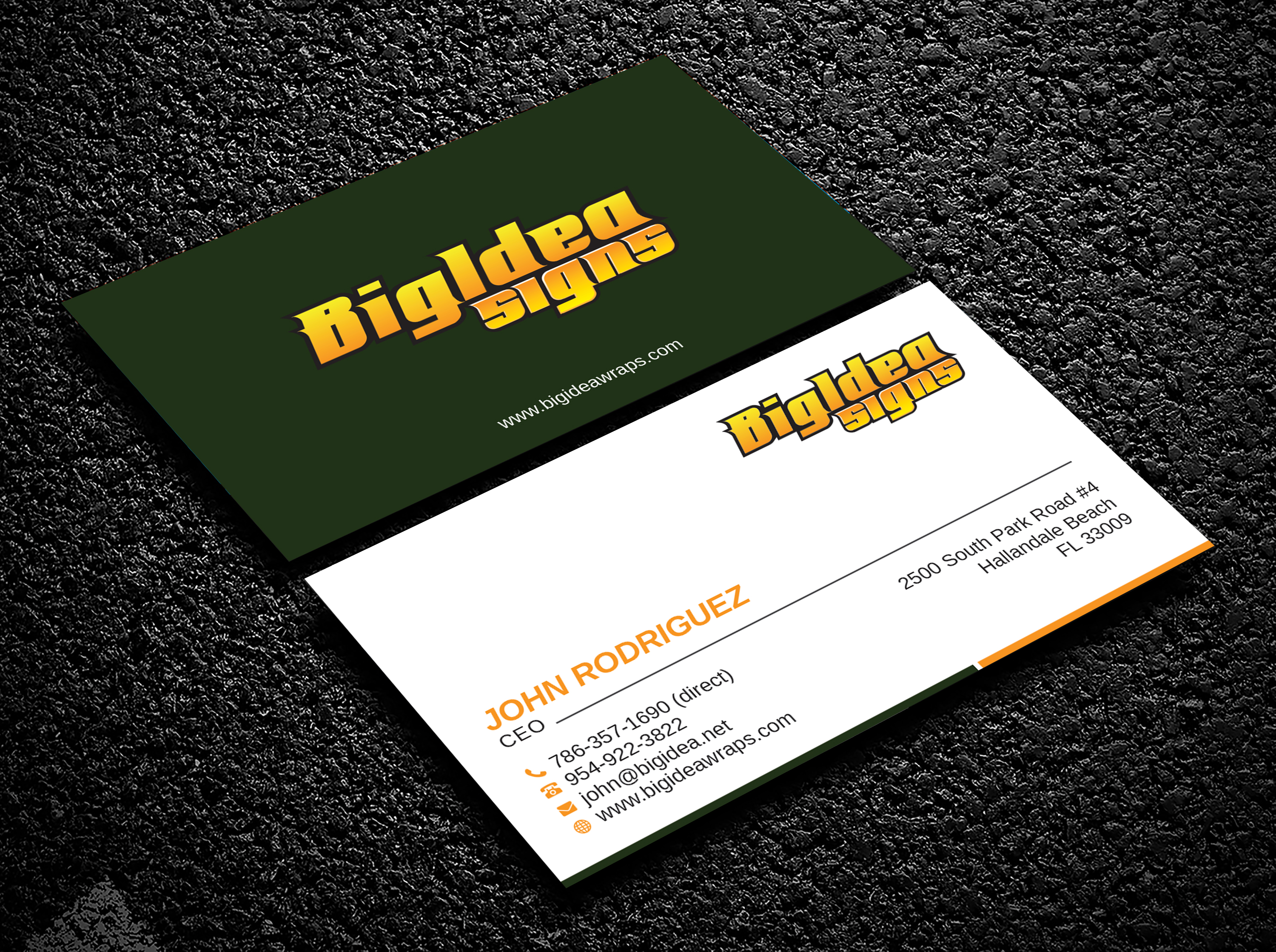 Business Card Design by Bold Pixels for Bigidea Wraps Inc | Design #23393553