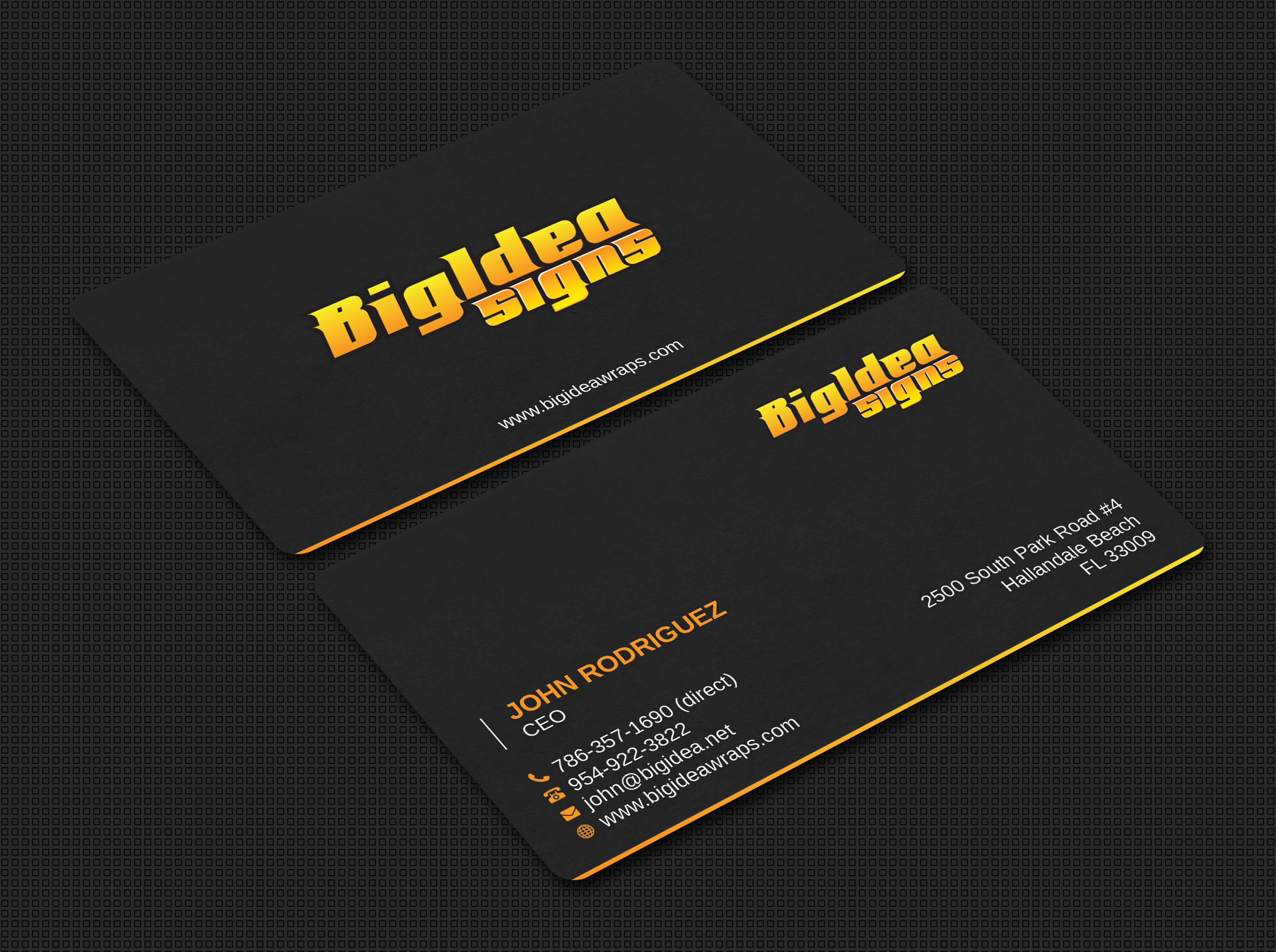 Business Card Design by Bold Pixels for Bigidea Wraps Inc | Design #23394617