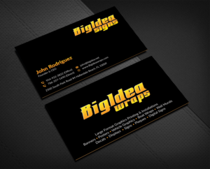 Diseño de Tarjeta de Presentación por Musa. A para Bigidea Wraps Inc | Diseño #23425018
