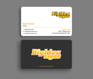 Diseño de Tarjeta de Presentación por Krishno para Bigidea Wraps Inc | Diseño #23384897