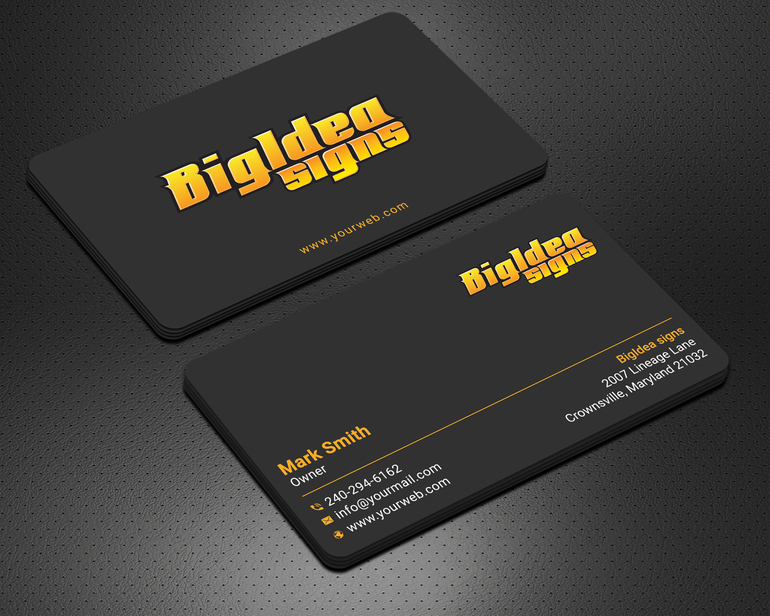 Business Card Design by Krishno for Bigidea Wraps Inc | Design #23384898