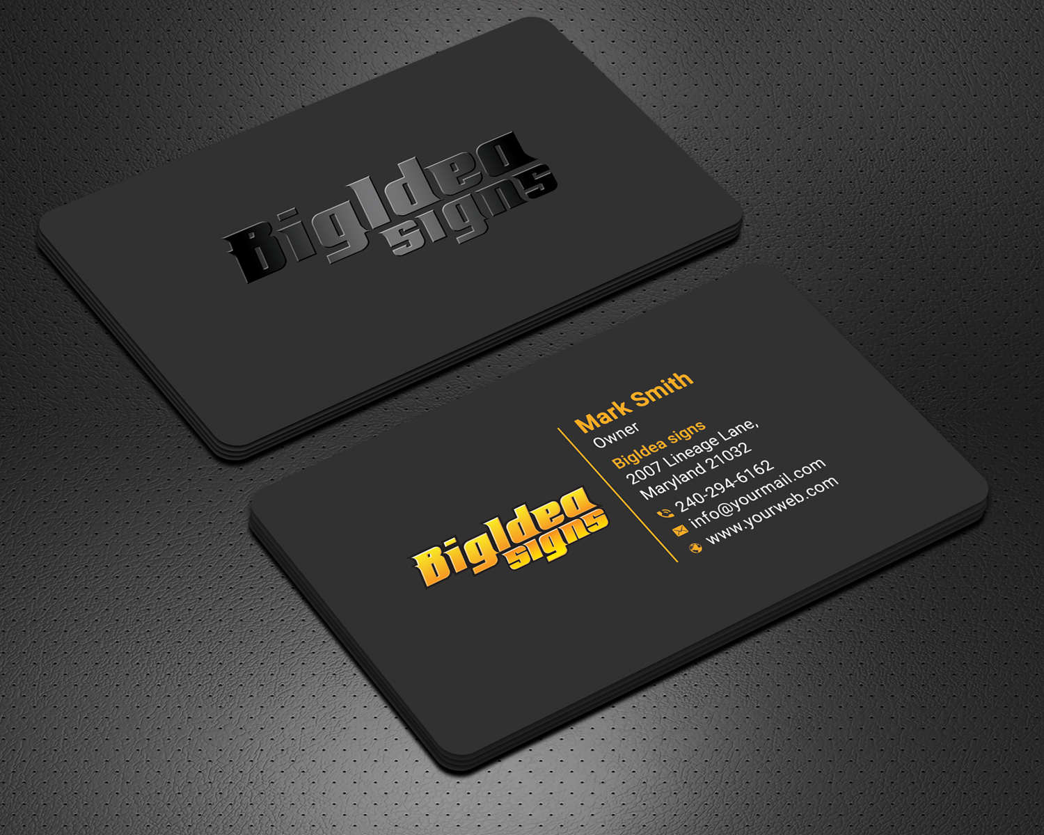 Business Card Design by Krishno for Bigidea Wraps Inc | Design #23384946
