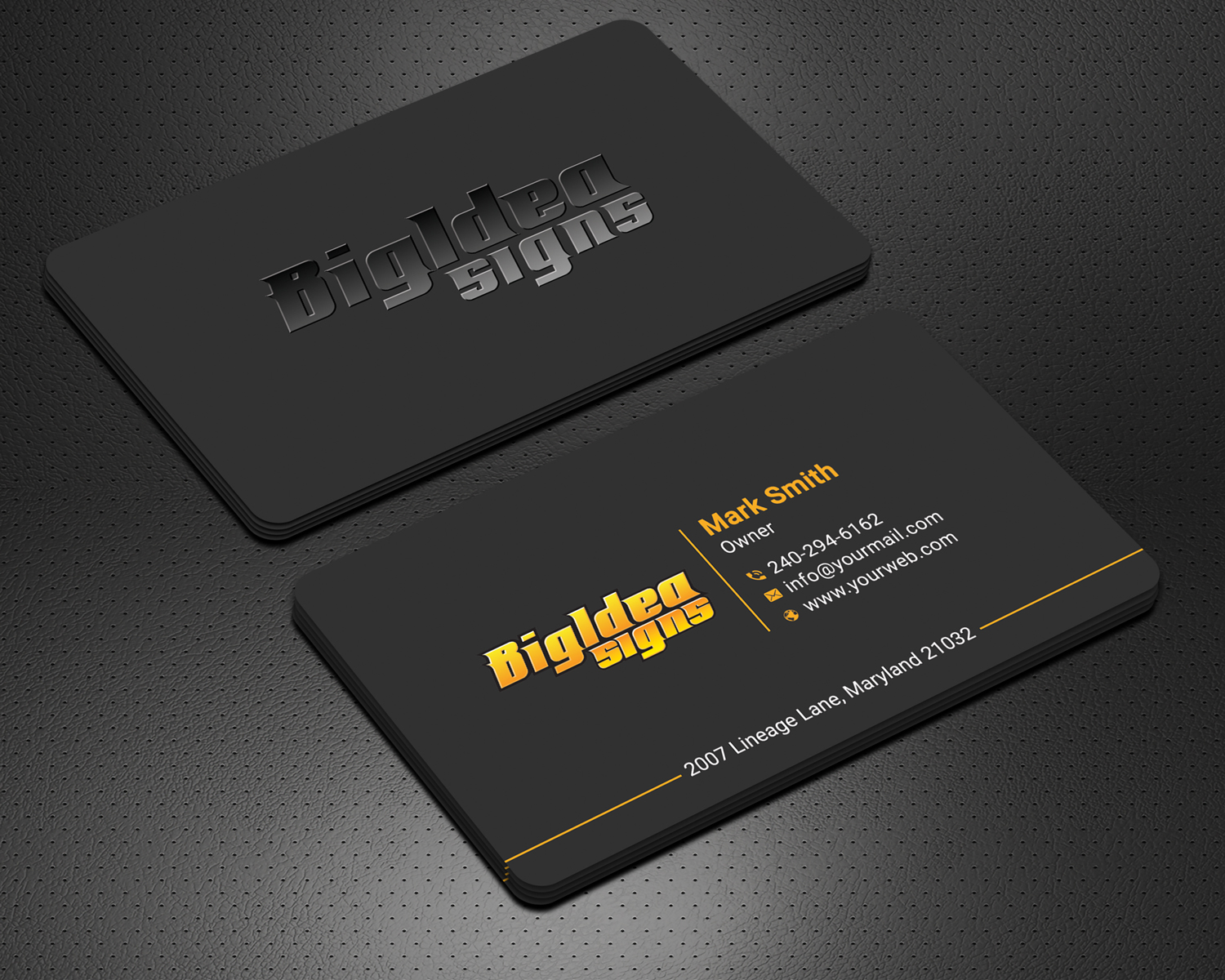 Business Card Design by Krishno for Bigidea Wraps Inc | Design #23384948