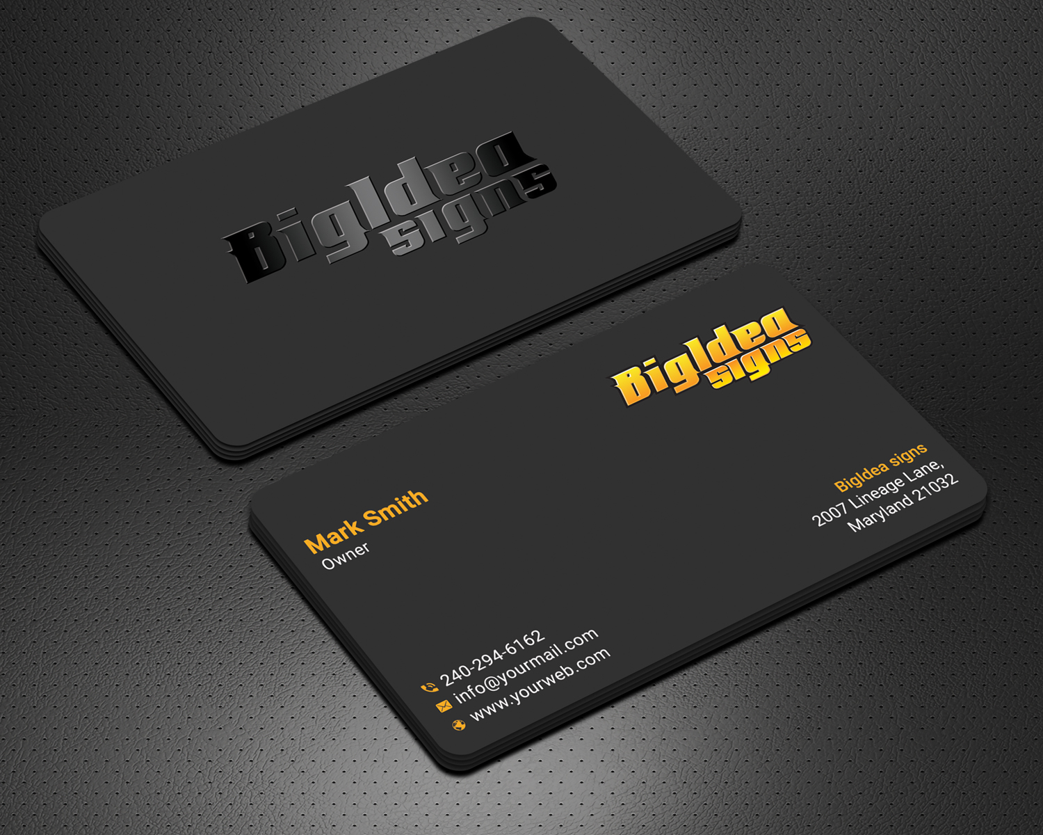 Business Card Design by Krishno for Bigidea Wraps Inc | Design #23385025