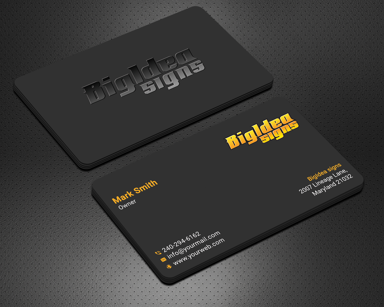 Business Card Design by Krishno for Bigidea Wraps Inc | Design #23385027