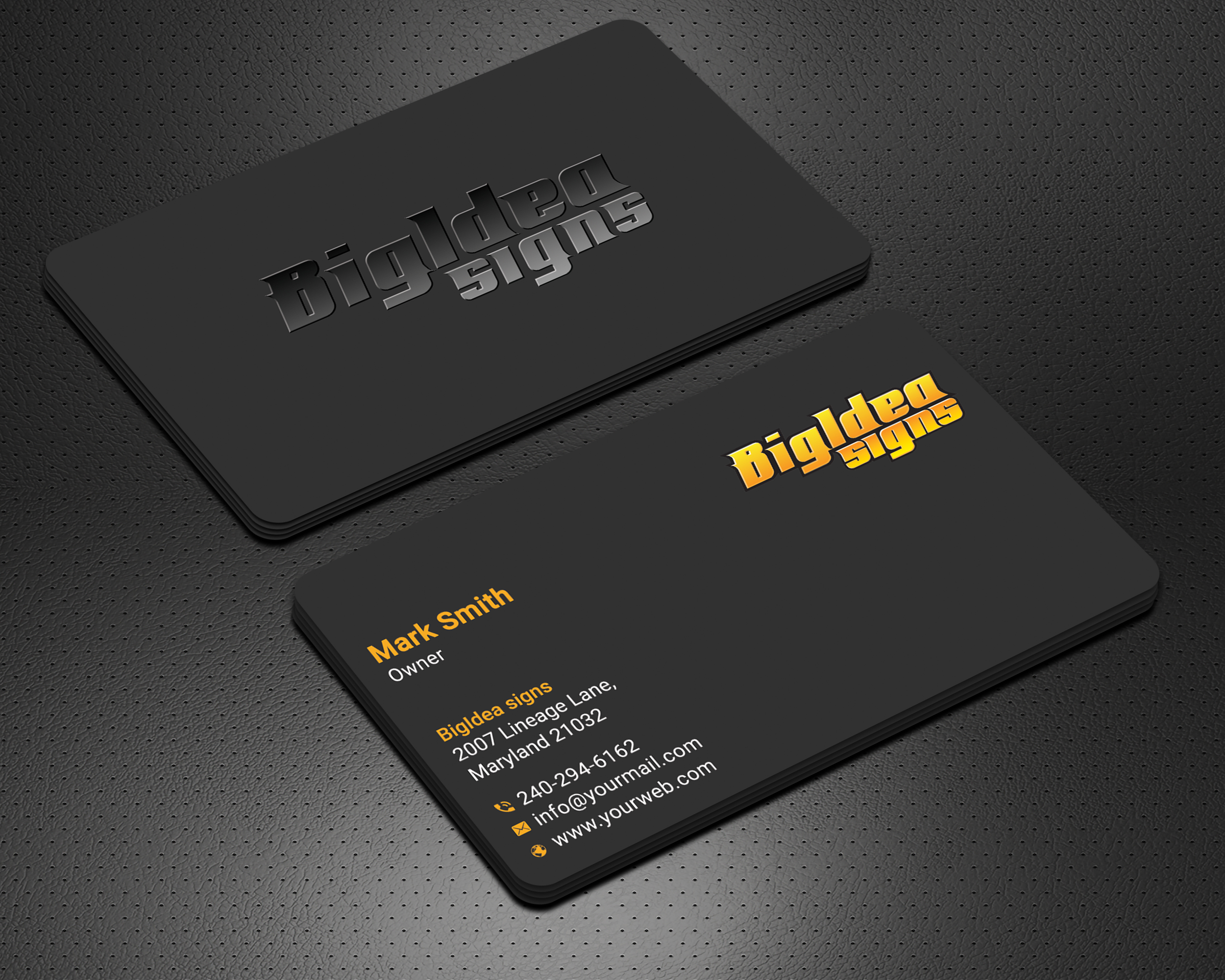 Business Card Design by Krishno for Bigidea Wraps Inc | Design #23385030