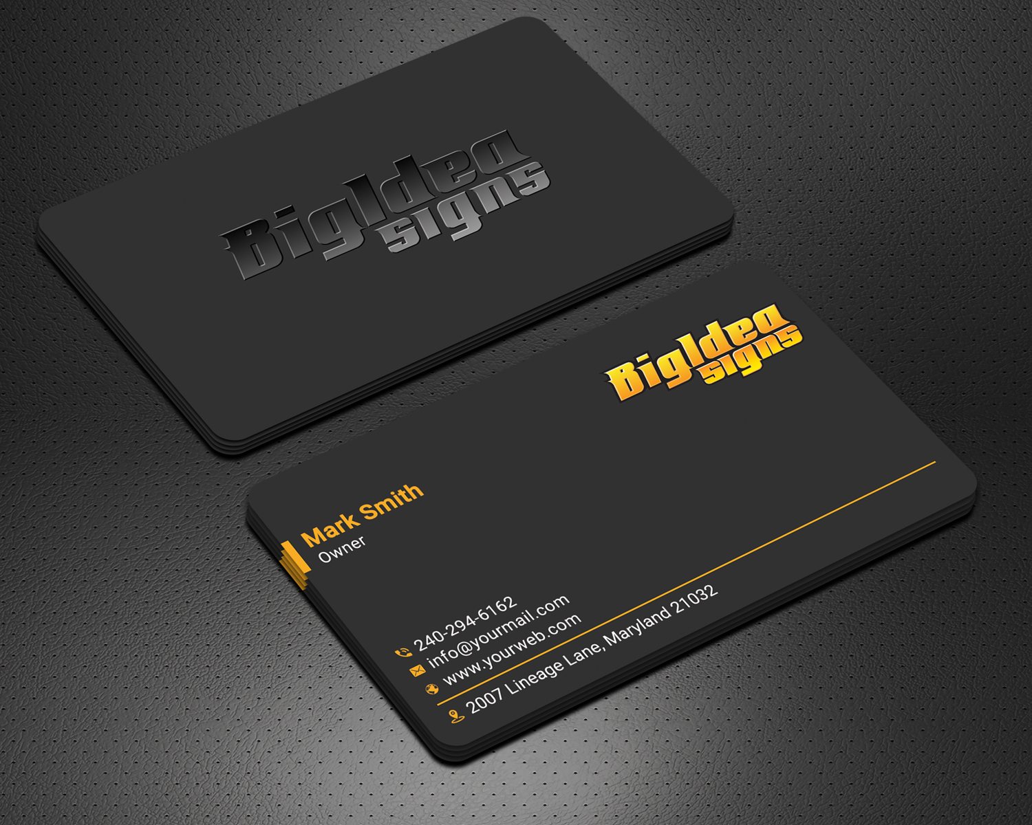 Business Card Design by Krishno for Bigidea Wraps Inc | Design #23385049