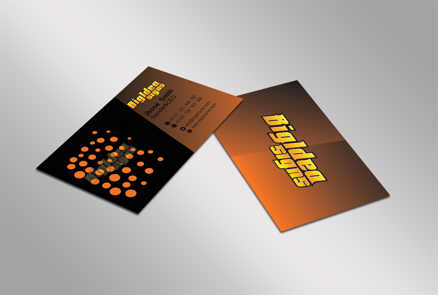 Visitenkarten-Design von Graphics Design Help für Bigidea Wraps Inc | Design #23397593