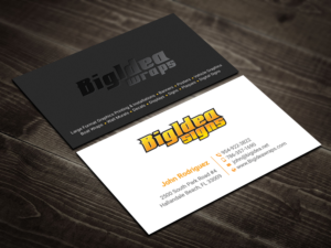 Business Card Design by DesignShout for Bigidea Wraps Inc | Design: #23404986