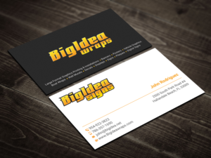 Business Card Design by DesignShout for Bigidea Wraps Inc | Design: #23405092