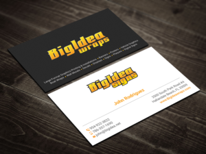 Business Card Design by DesignShout for Bigidea Wraps Inc | Design: #23405094