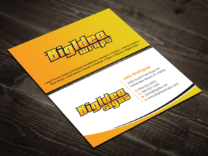 Business Card Design by DesignShout for Bigidea Wraps Inc | Design: #23405323