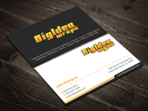 Business Card Design by DesignShout for Bigidea Wraps Inc | Design: #23405551