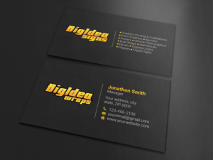 Business Card Design by Imagine design000 for Bigidea Wraps Inc | Design: #23401988