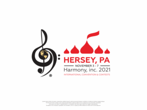 Harmony, Inc.  /  2021 International Convention & Contests  / Nov. 3 - 7 / Hershey, PA and include our Logo (2 files included)  | Logo Design by nusdofficial