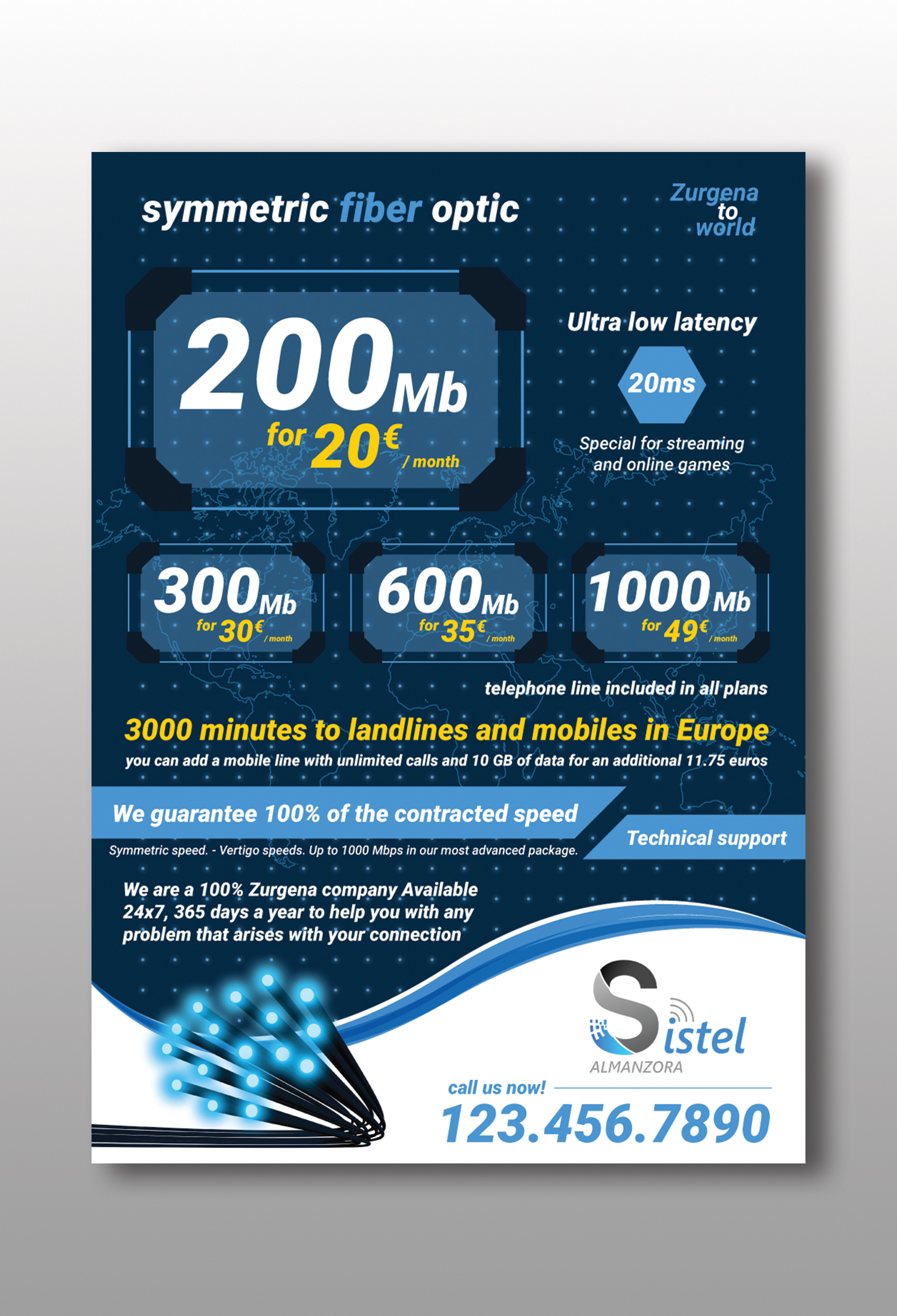 Flyer Design by Nightmist for SISTEL ALMANZORA, SLU | Design #23401625