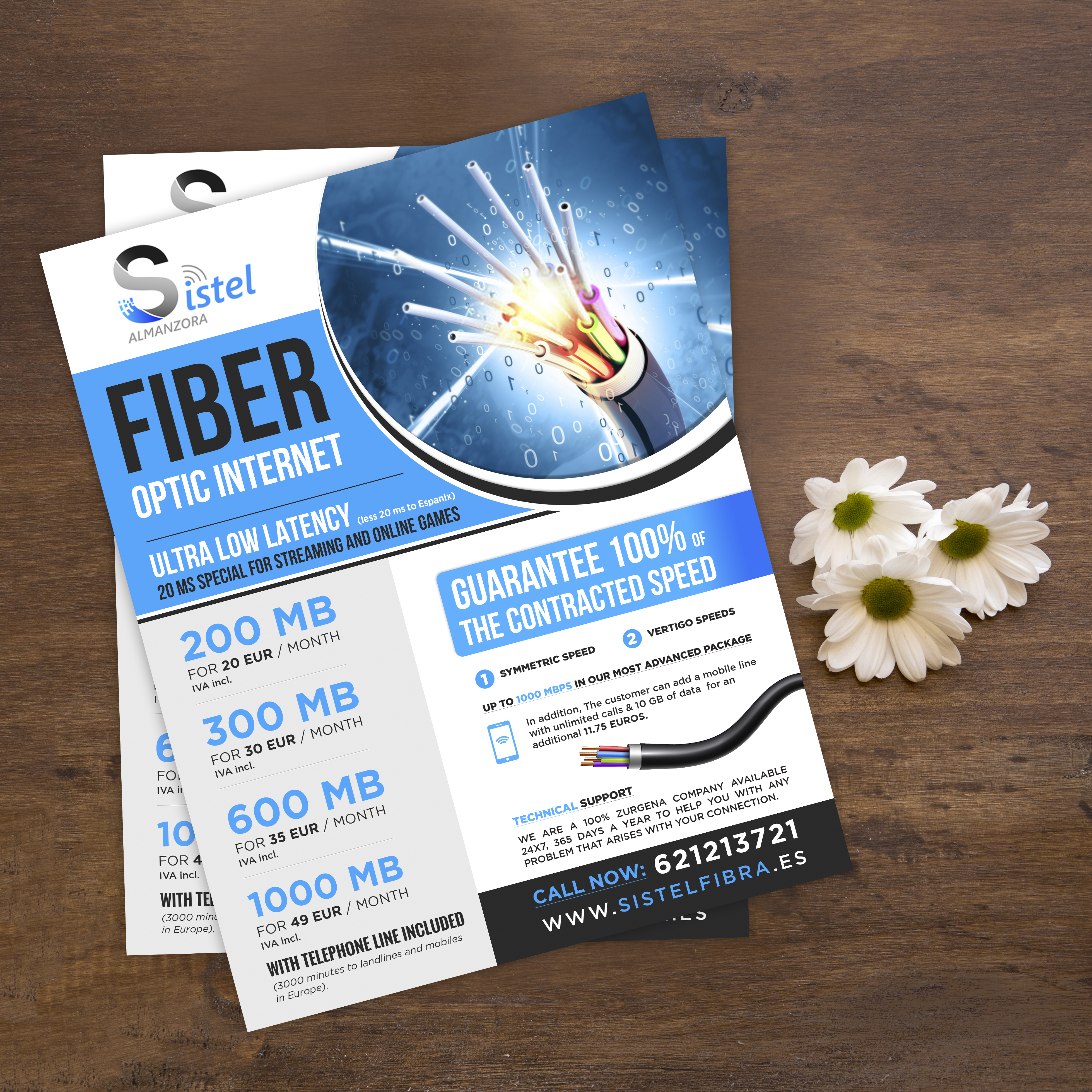 Flyer Design by SWASTIK for SISTEL ALMANZORA, SLU | Design #23409281