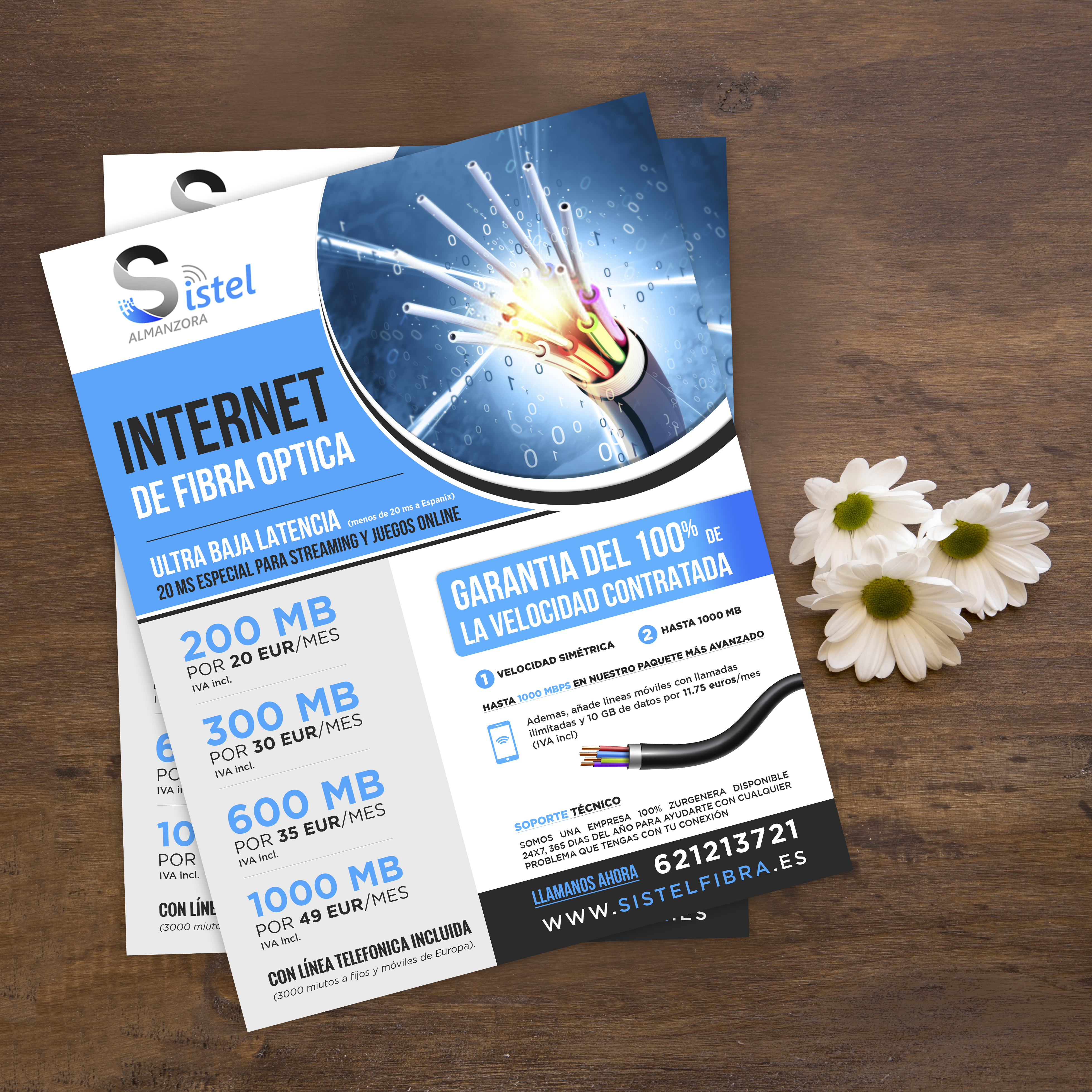 Flyer-Design von SWASTIK für SISTEL ALMANZORA, SLU | Design: #23443018