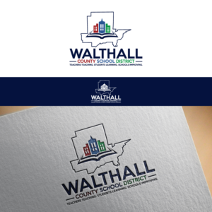 "Walthall County School District" and our motto, "Teachers teaching. Students learning. Schools improving." | Logo-Design von Graphic Bricks