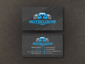 Autocloche - Mechanic/Collision Center Business Card | Business Card Design by Moumita_
