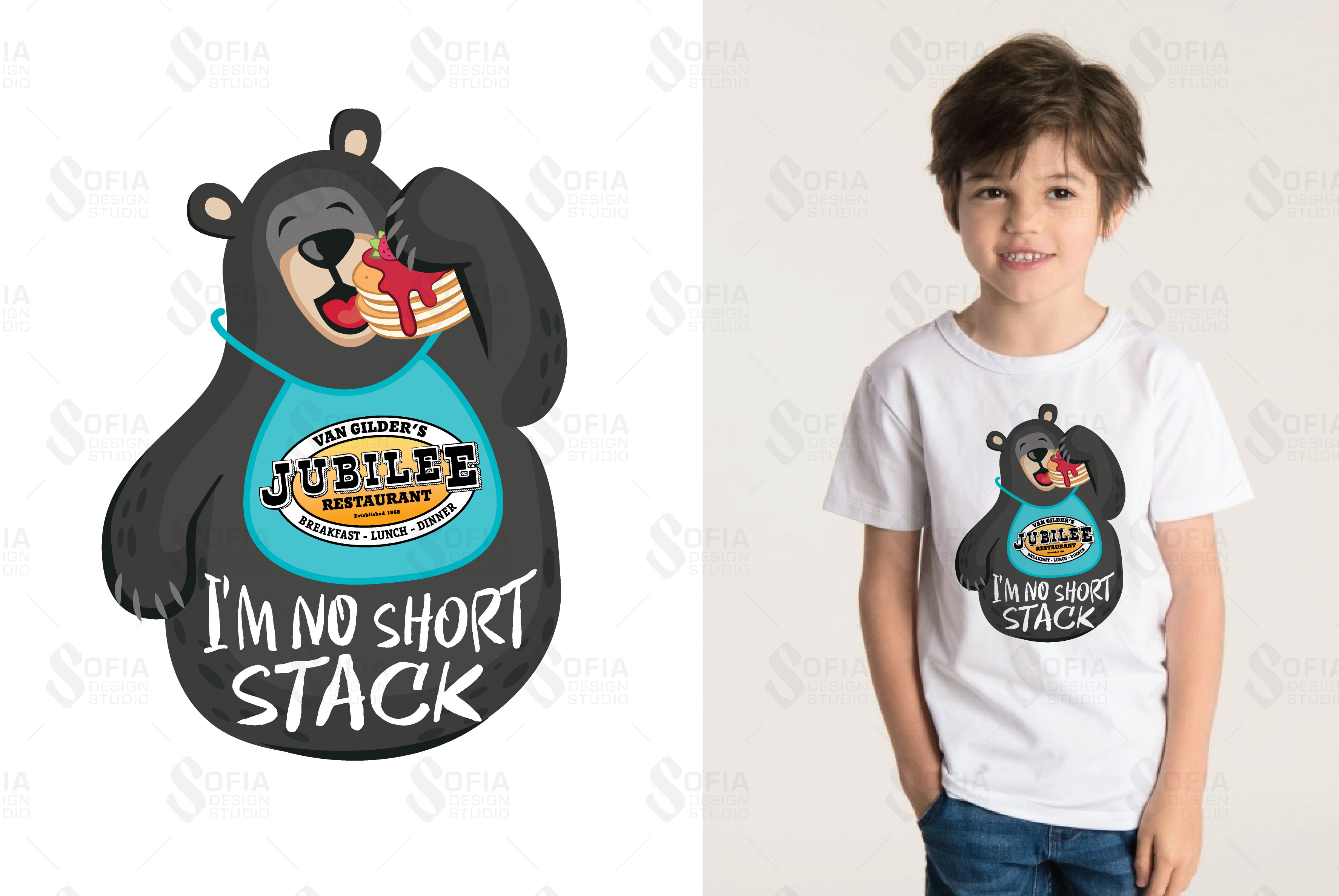 T-shirt Design by SofiaDesignStudio for Jubilee Restaurant | Design #23443155