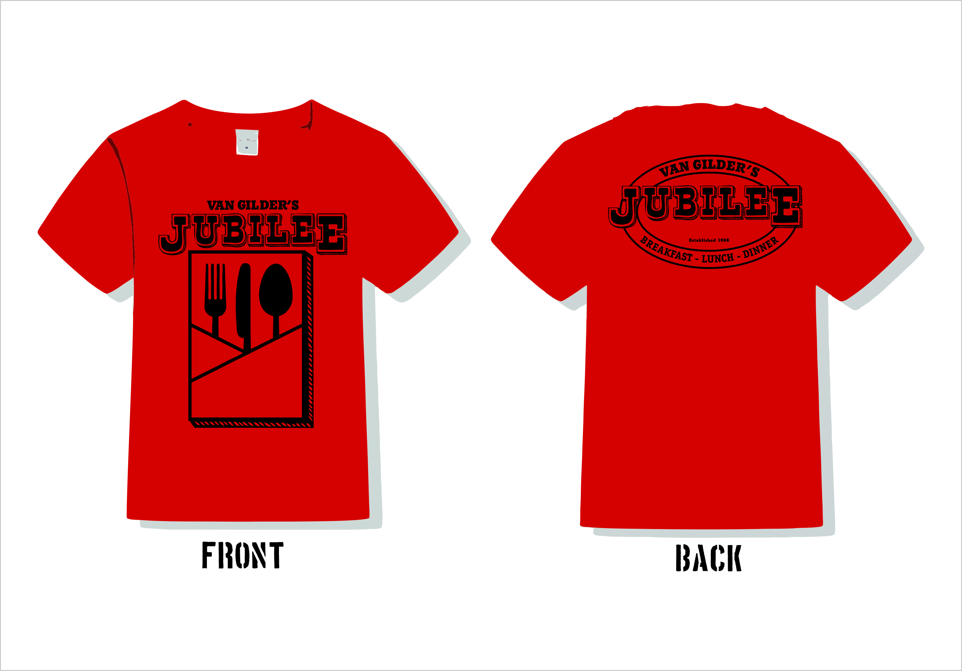 T-shirt Design by dery88 for Jubilee Restaurant | Design #23393444