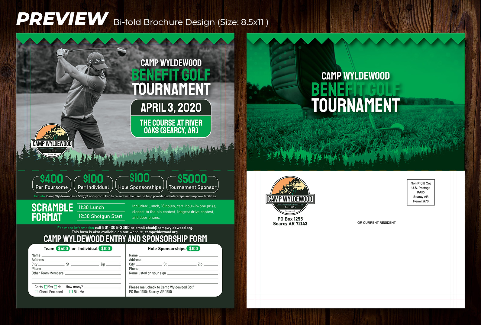 Diseño de Flyer por ZISGraphics para Camp Wyldewood | Diseño #23423655