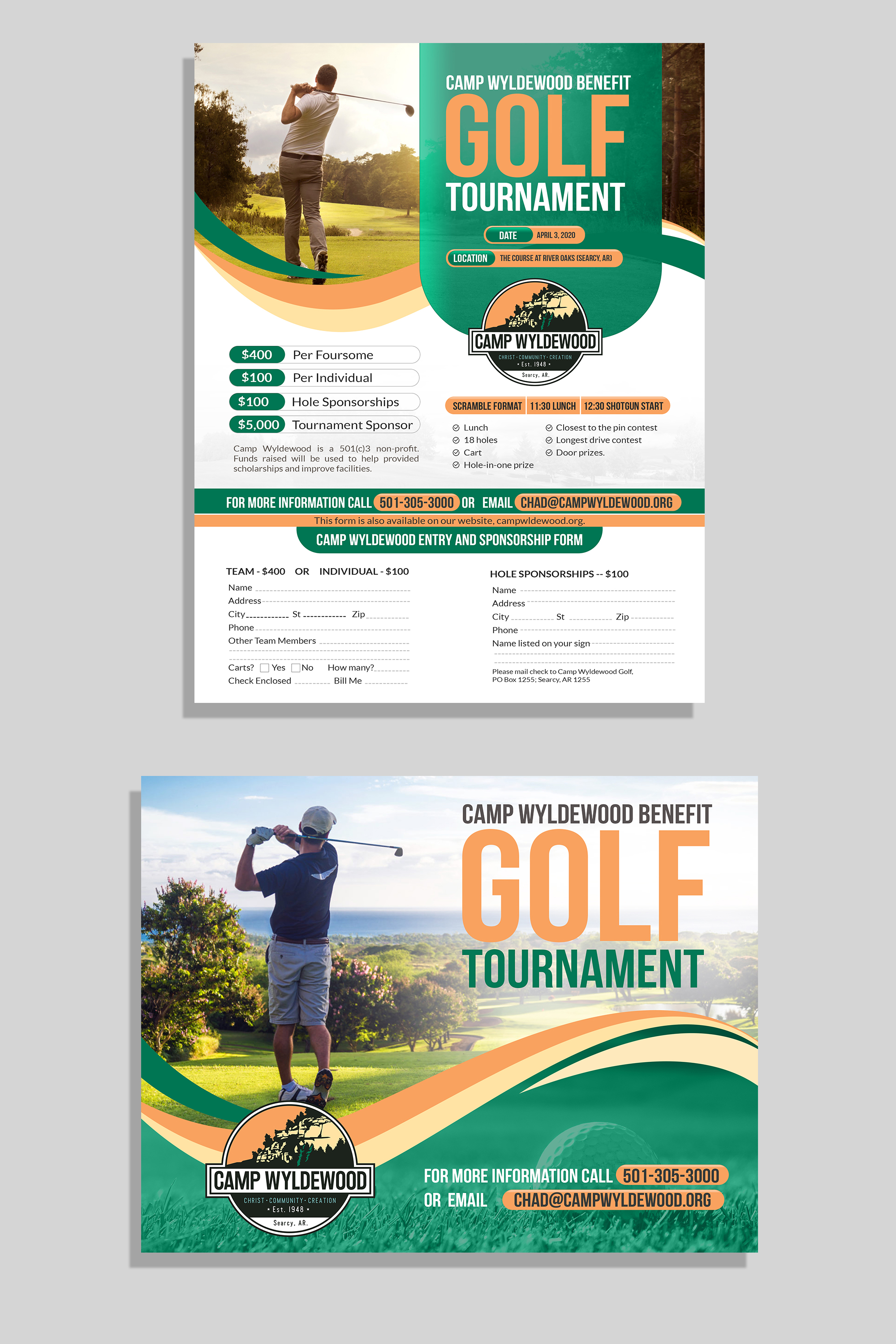 Flyer Design by Deepak_9_Malhotra for Camp Wyldewood | Design #23399082