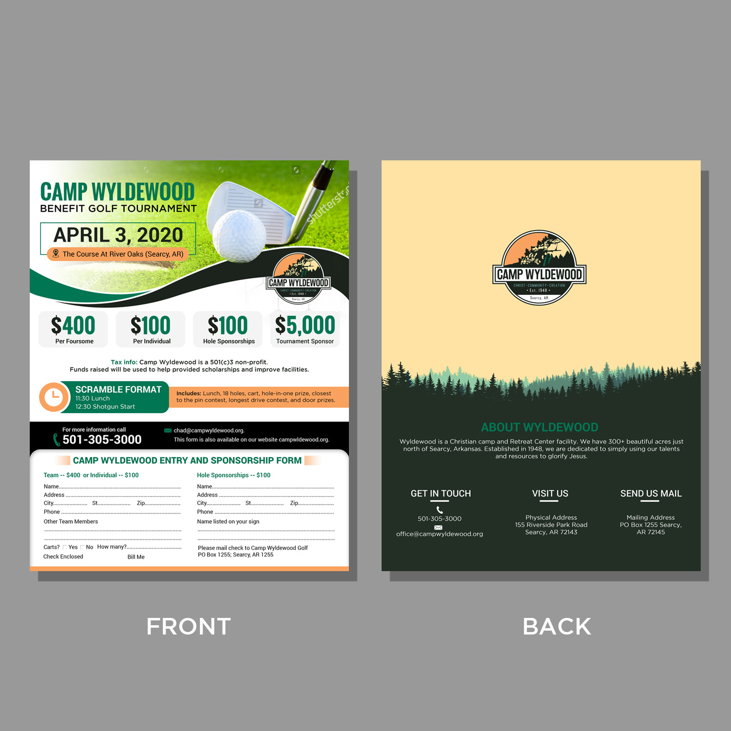 Flyer Design by innovative earth for Camp Wyldewood | Design #23425799