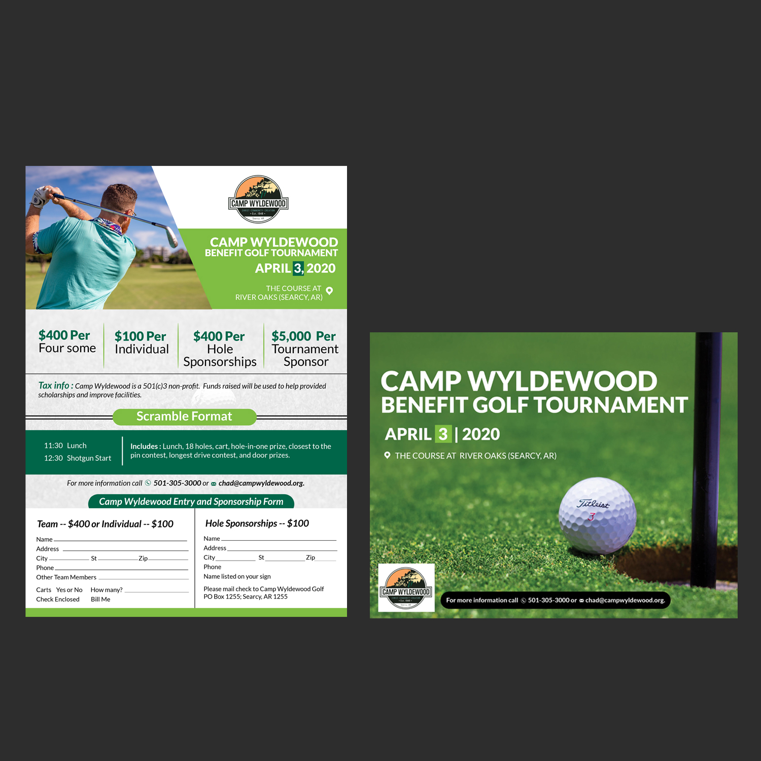Flyer Design by Schöpfer for Camp Wyldewood | Design #23401437