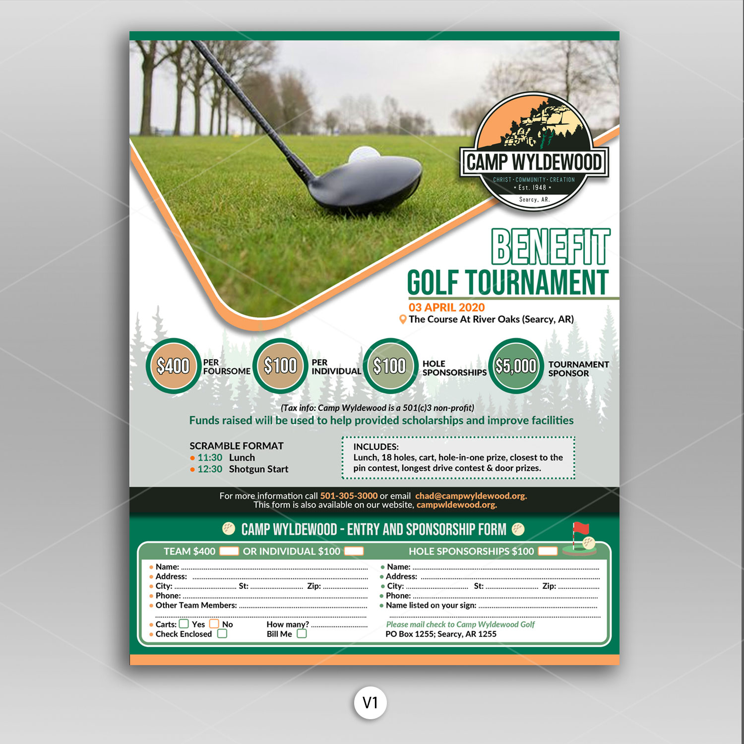 Design de Flyer par DA. pour Camp Wyldewood | Design #23411403
