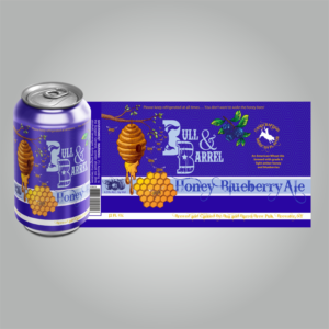 Honey Blueberry beer can label | Label Design by Maestroto