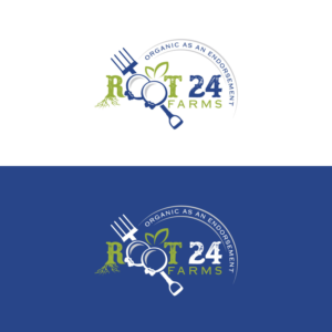 Root 24 Farms  with organic as an endorsement | Logo Design by Rii