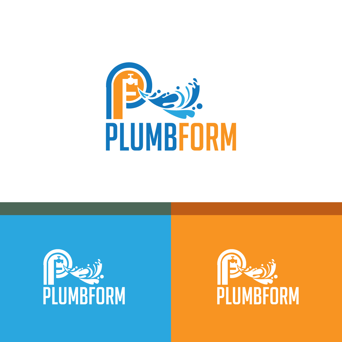 Logo Design by brand maker for Plumbform  | Design #23400668