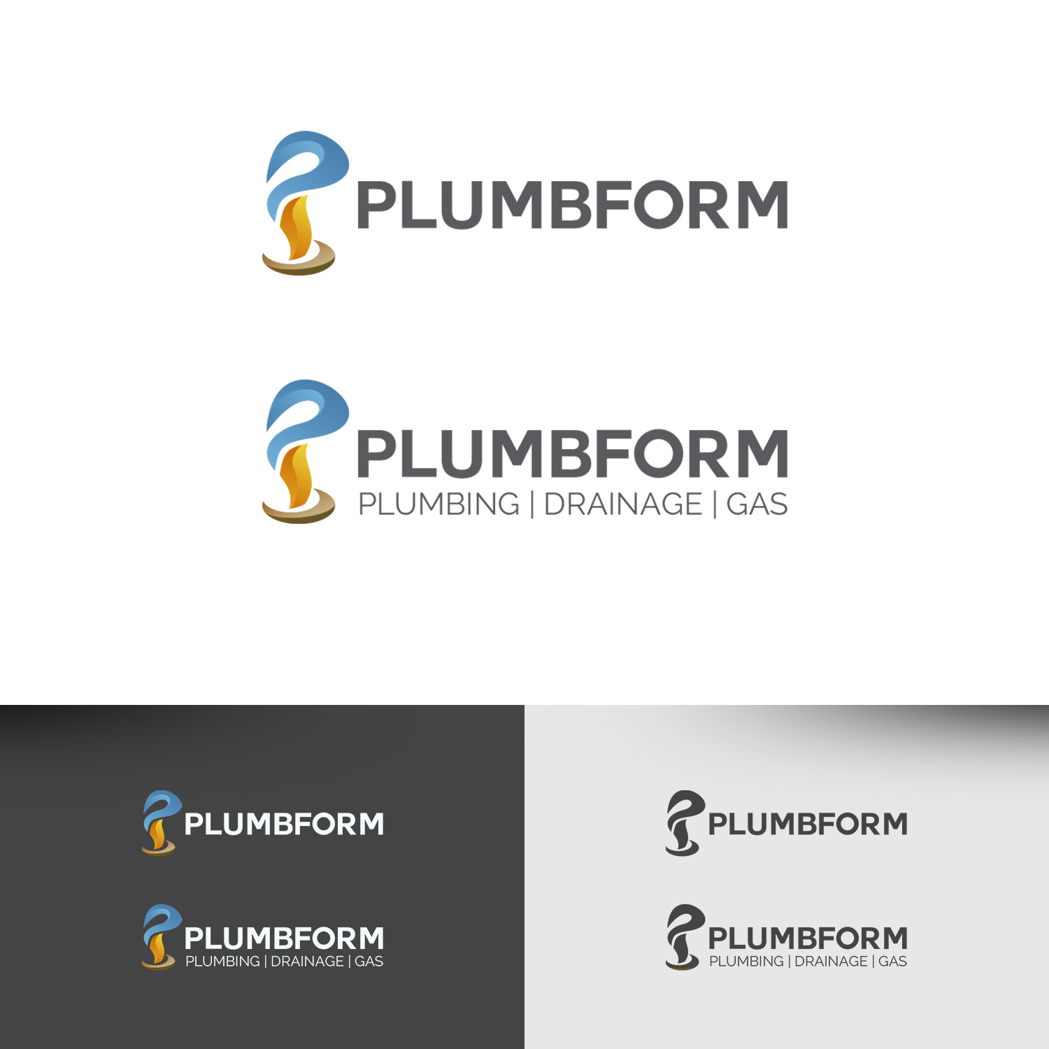 Logo Design by rafaeldsgn for Plumbform  | Design: #23441159