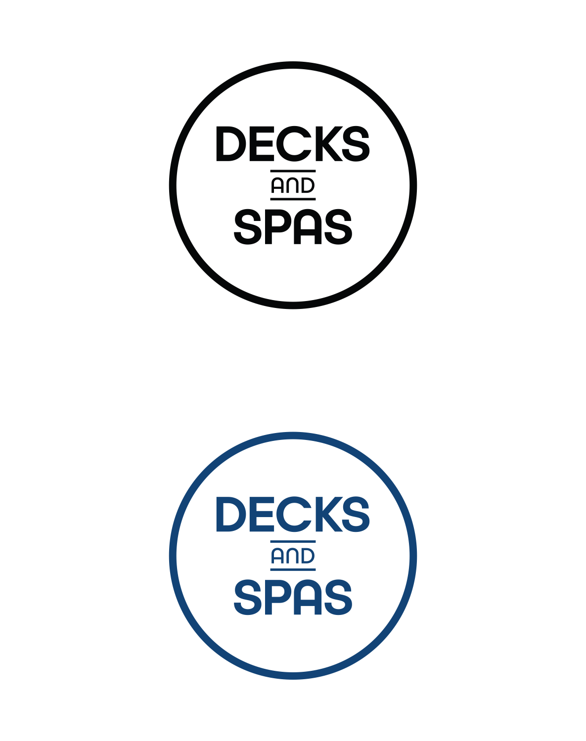 Logo Design by fatiyadesign for Decks and spas | Design #23403769