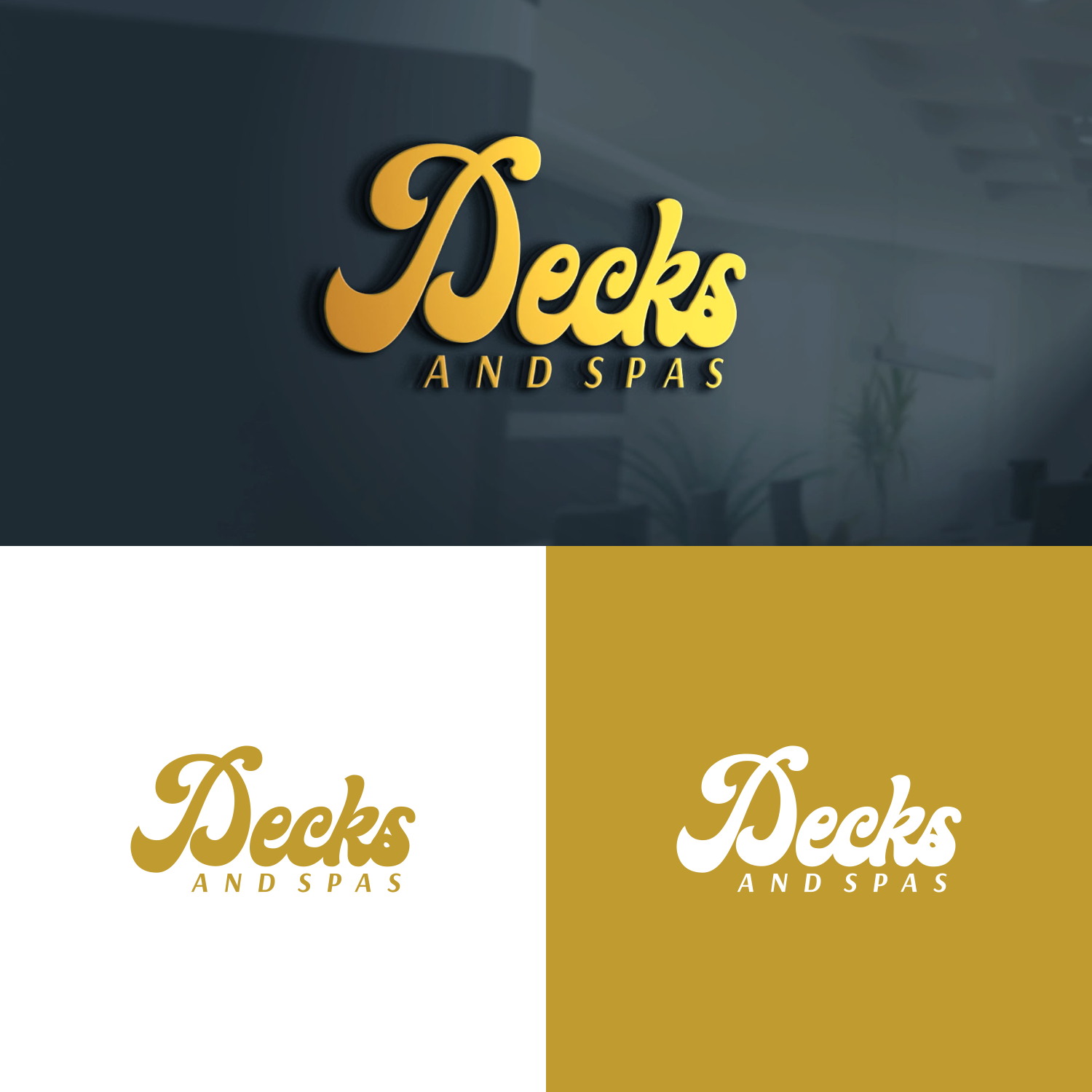 Logo Design by tejo for Decks and spas | Design #23396267