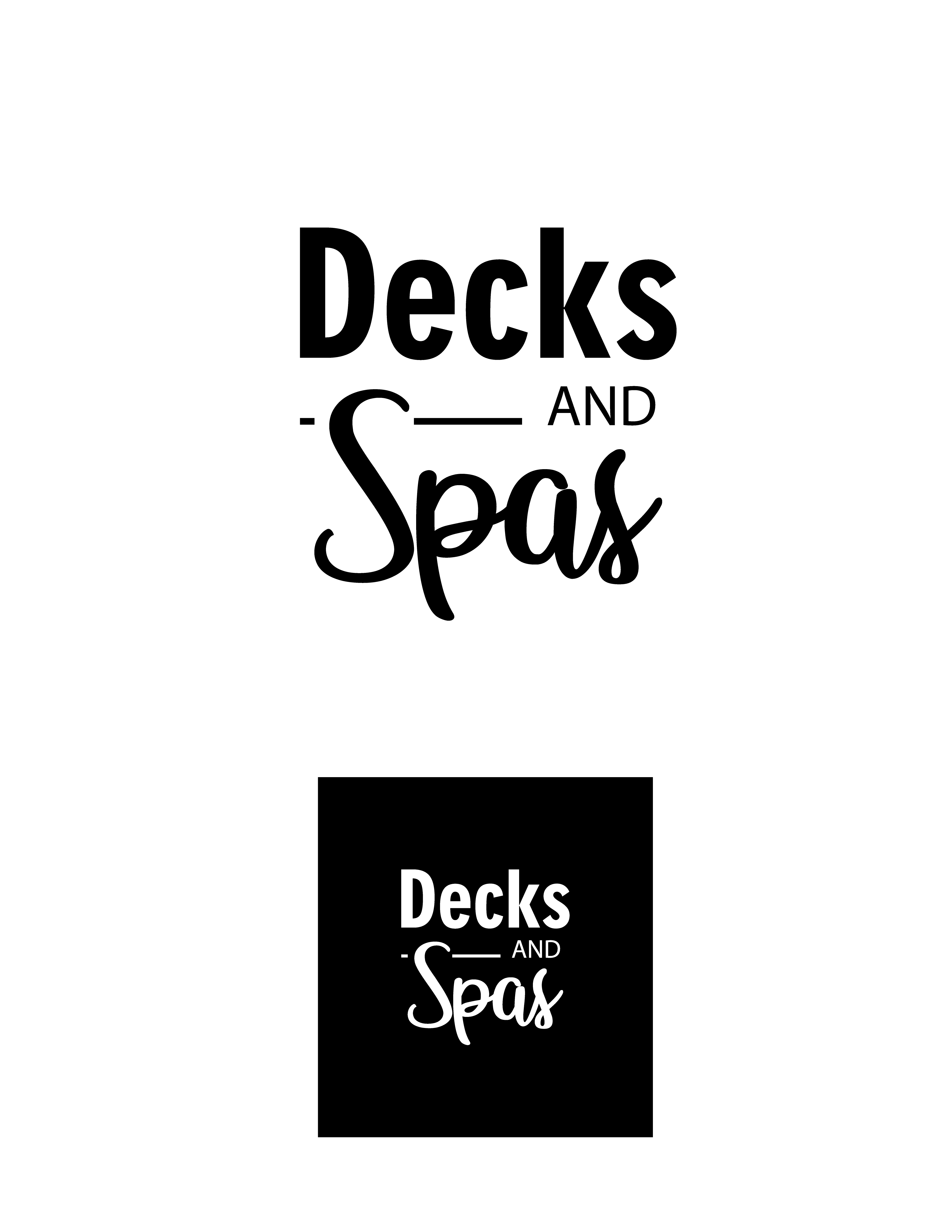 Logo Design by Rationalbay for Decks and spas | Design #23397240