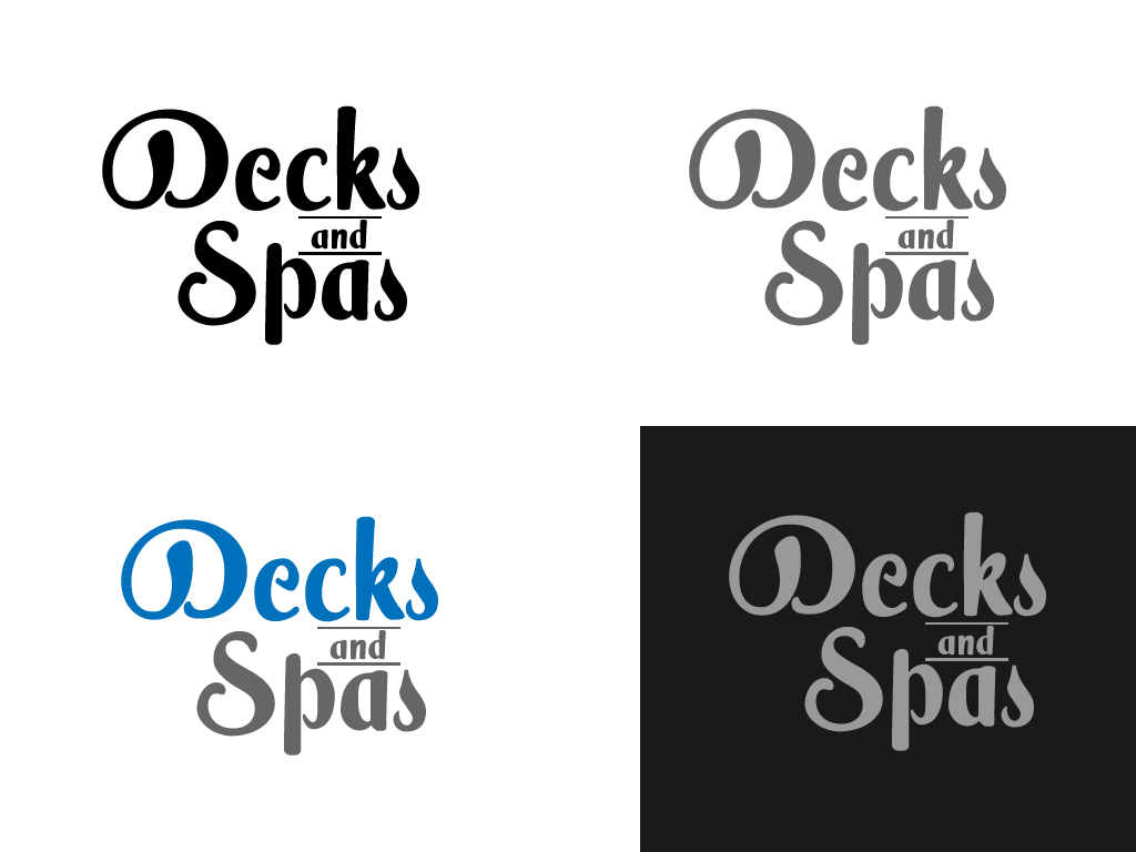 Logo Design by Talha11222 for Decks and spas | Design #23407481