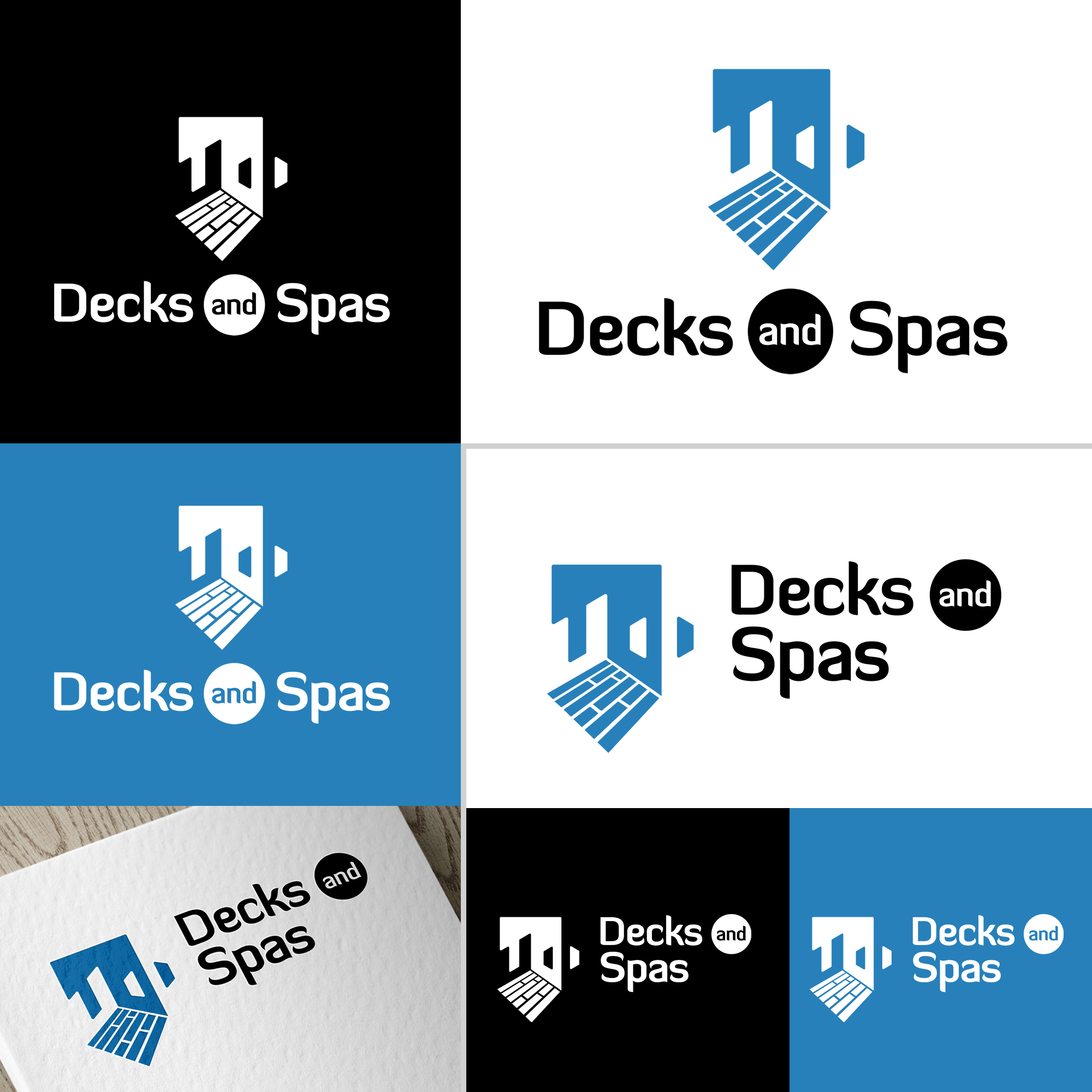Logo Design by KPN 2 for Decks and spas | Design #23433474