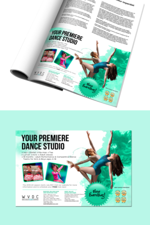 Dance Ad Re-Design- 1/2 page ad for magazine | Advertisement Design by Deepak_9_Malhotra