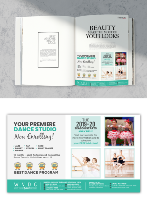 Dance Ad Re-Design- 1/2 page ad for magazine | Advertisement Design by ZeneFashions