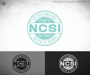NSAI and "It all begins with a song" | Logo Design by gekgrfx