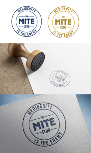 The MITE Club with Mediocrity is the enemy around the edge | Logo Design by aditya msf54