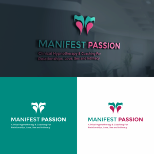 Manifest Passion {subtext} Clinical Hypnotherapy & Coaching For Relationships, Love, Sex and Intimacy | Logo Design by ZiangArt_Studio