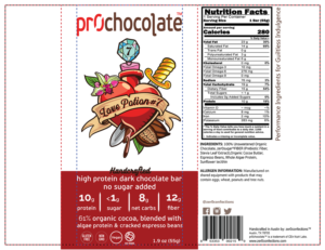 Chocolate bar label - pr0chocolate LP#7 | Diseño Gráfico por Pinky 