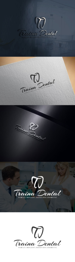 Traina Dental | Logo Design by JAHID BIN JAFAR