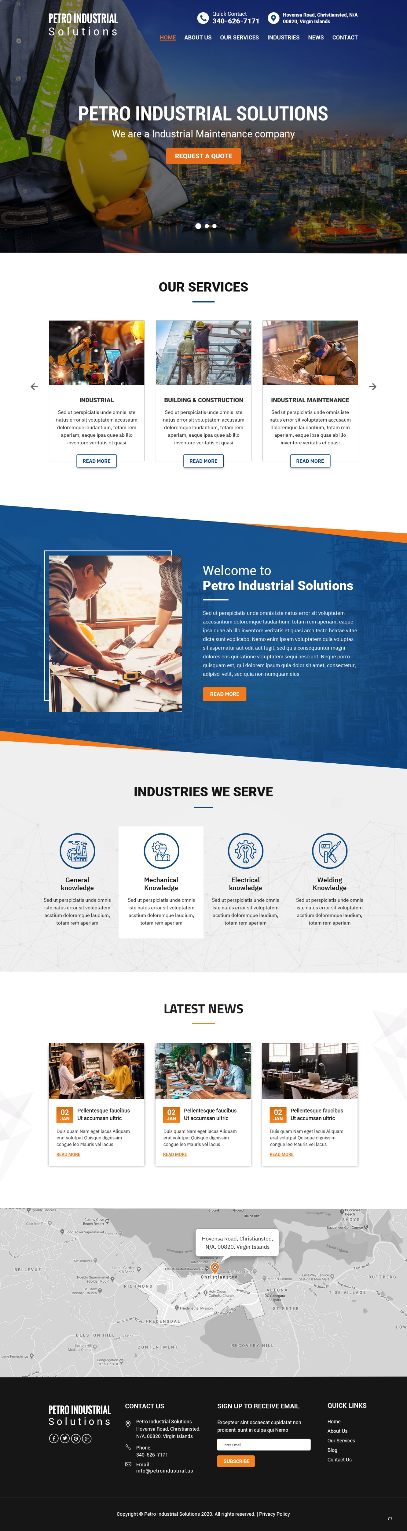 Web Design by pb for Petro Industrial | Design #23425268
